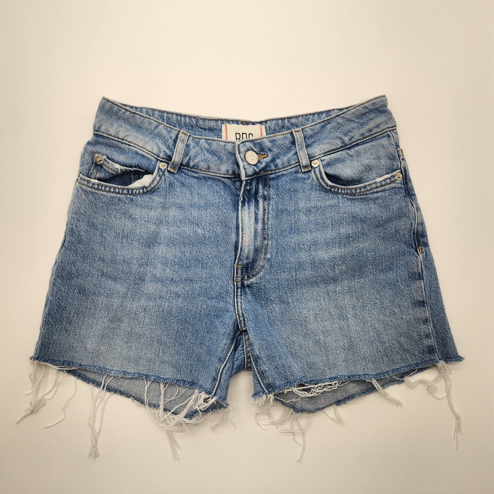 BDG Urban Outfitters Mid Rise Cutoff Denim Shorts Size 26 Raw Hem